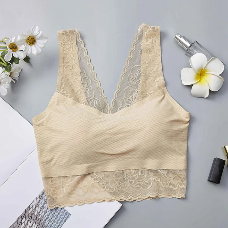 One-piece Wrapped Chest bralette Fashion Trend Seamless Lace Bras Beauty Back Ice Silk Cool Bra Breathable For Women Ladies
One-piece Wrapped Chest bralette Fashion Trend Seamless Lace Bras Beauty Back Ice Silk Cool Bra Breathable For Women Ladies