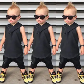 2018 New Children Summer Clothes Cute Kids Baby Boy Vest Hoodies Tops+Grey Pants Shorts 2PCs Outfits Hooded Clothes Set
2018 New Children Summer Clothes Cute Kids Baby Boy Vest Hoodies Tops+Grey Pants Shorts 2PCs Outfits Hooded Clothes Set