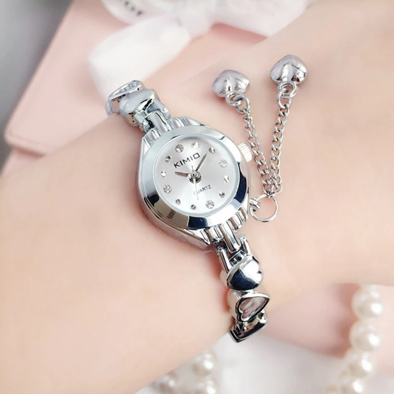 KIMIO Simple Small Dial Love Decoration Bracelet Ladies Famous Brand Women Luxury Watches Womens Quartz-watch Female Wristwatch
KIMIO Simple Small Dial Love Decoration Bracelet Ladies Famous Brand Women Luxury Watches Womens Quartz-watch Female Wristwatch