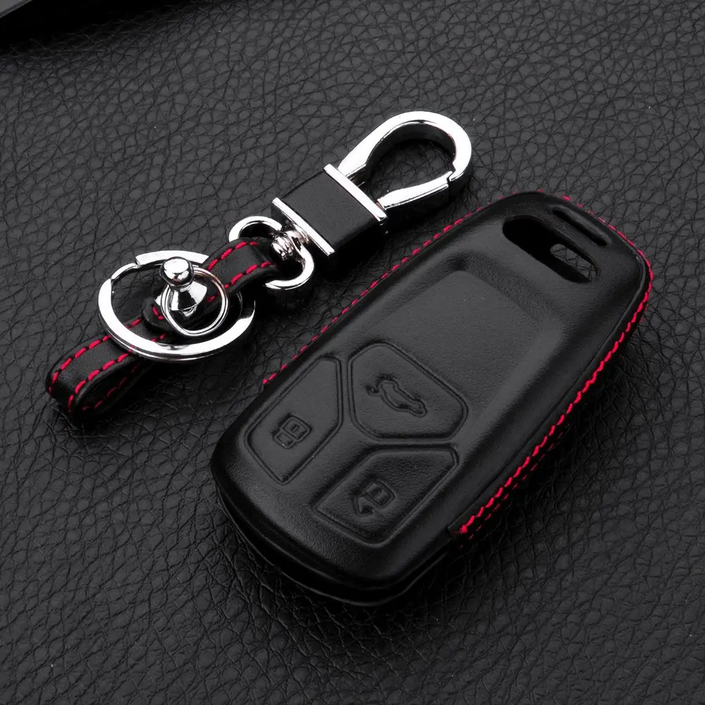 Car 4D Genuine Leather Key Cover Holder Case For Audi New Q7 TT A4 B9 TDI Quattro TTS Sline Smart Remout Key Accessories
Car 4D Genuine Leather Key Cover Holder Case For Audi New Q7 TT A4 B9 TDI Quattro TTS Sline Smart Remout Key Accessories