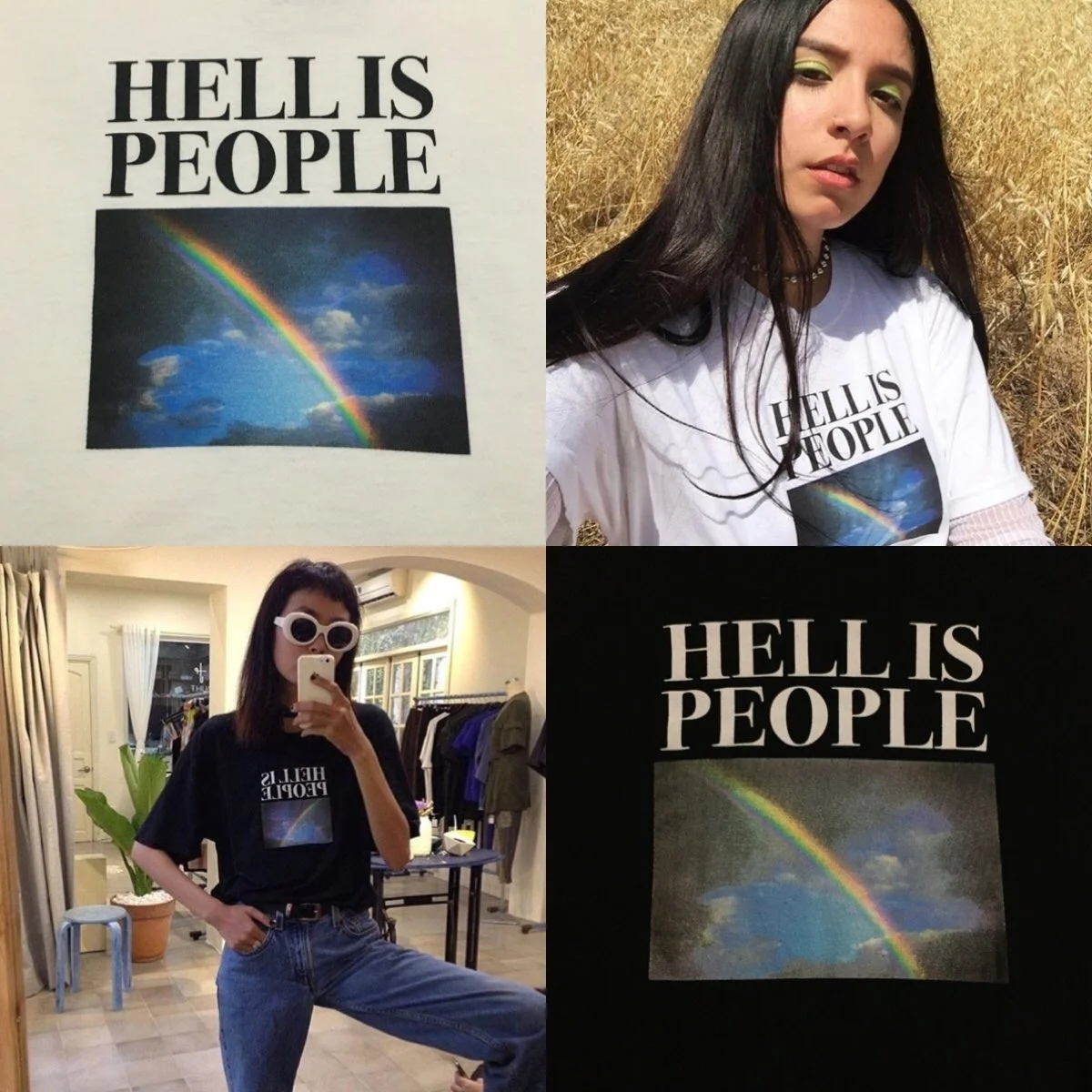 hahayuleUnisex Men Women Tumblr Grunge Tee Hell Is People Rainbow Print Quotes Graphic T-Shirt Harajuku Street Wear Cool Outfit
hahayuleUnisex Men Women Tumblr Grunge Tee Hell Is People Rainbow Print Quotes Graphic T-Shirt Harajuku Street Wear Cool Outfit