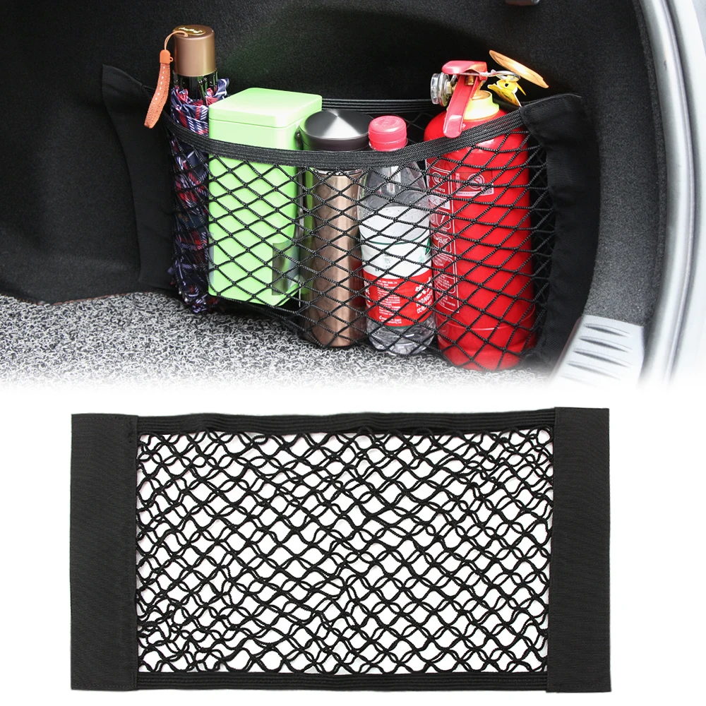 Фото Car Accessories Organizer Trunk Net Nylon SUV Auto Cargo Storage Mesh Holder Universal For Cars Luggage Nets Travel Pocket | Автомобили и