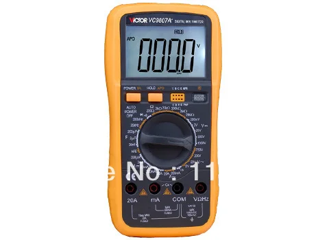 Digital Multimeter/Victor/VC9807A+ 3/4 Auto Range Temperature Test Streamline Design & Large LCD Display Digital Multimeter/Victor/VC9807A+ 3/4 Auto Range Temperature Test Streamline Design & Large LCD Display<br><br>Aliexpress