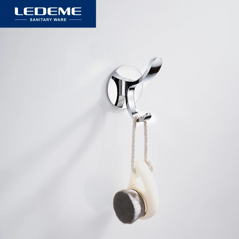 LEDEME Chrome Robe Hook Kitchen Hooks for Towel Strong Viscose Bathroom Wall Hook Heavy Convenient Robe Hooks L202-3
LEDEME Chrome Robe Hook Kitchen Hooks for Towel Strong Viscose Bathroom Wall Hook Heavy Convenient Robe Hooks L202-3