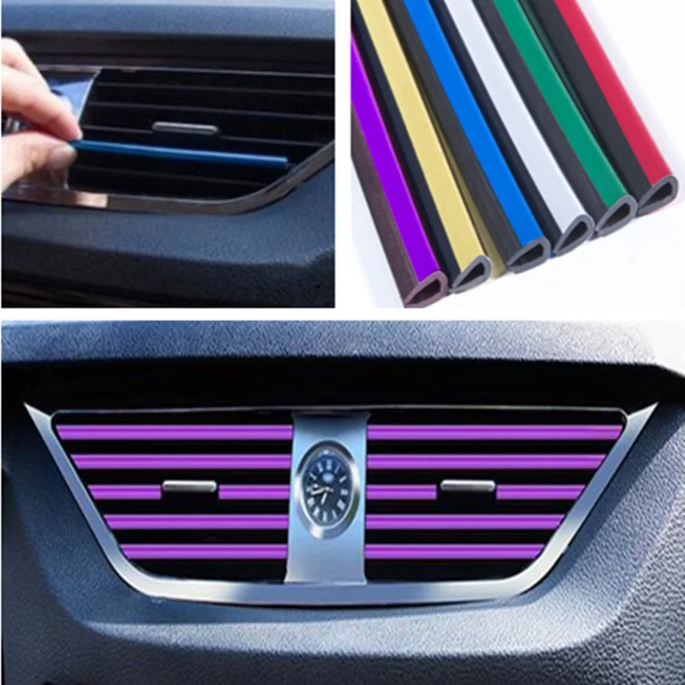 10pcs/lot Car Styling Car Air Vent Decorative Strips U-Type Moulding Trim Decoration Line Car Interior Mouldings Car Accessories
10pcs/lot Car Styling Car Air Vent Decorative Strips U-Type Moulding Trim Decoration Line Car Interior Mouldings Car Accessories