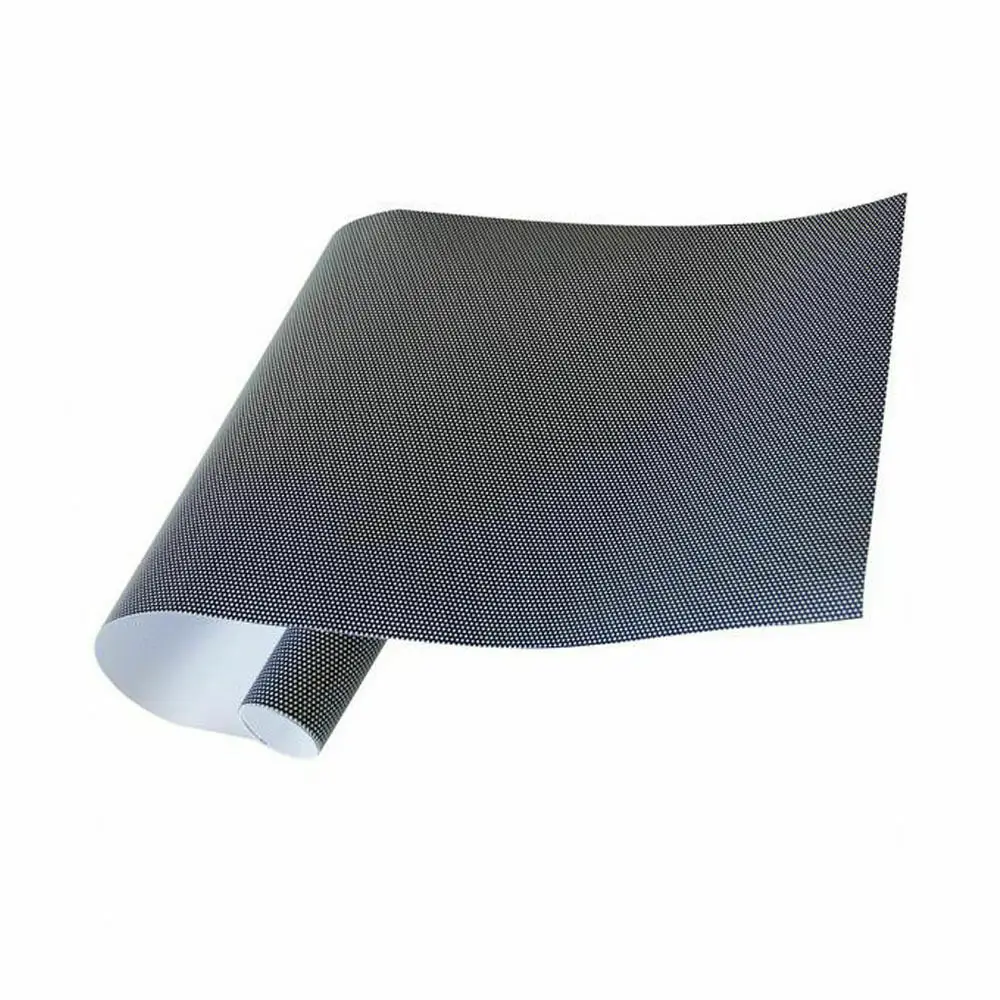 Self Adhesive Black Perforated Print Media Window Film Auto Car Window Mesh One Way Vision With Size 122x50cm
Self Adhesive Black Perforated Print Media Window Film Auto Car Window Mesh One Way Vision With Size 122x50cm
