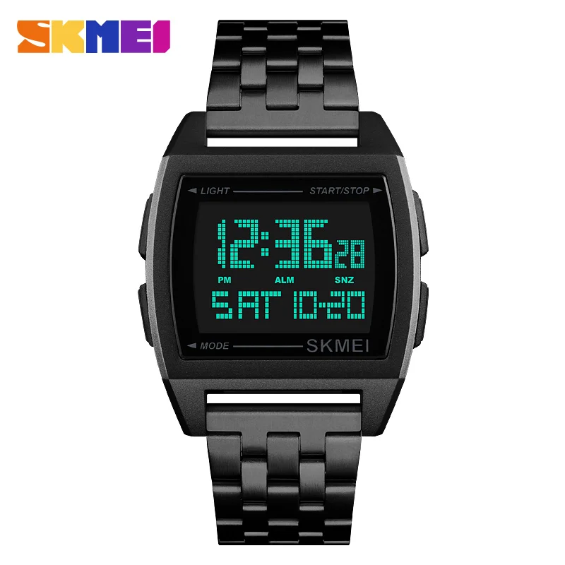Men Women Digital Wrist Watch Rectangle Double Time Countdown Alarm Waterproof Clock Sport Watches Relogio Masculino SKMEI 1368
Men Women Digital Wrist Watch Rectangle Double Time Countdown Alarm Waterproof Clock Sport Watches Relogio Masculino SKMEI 1368