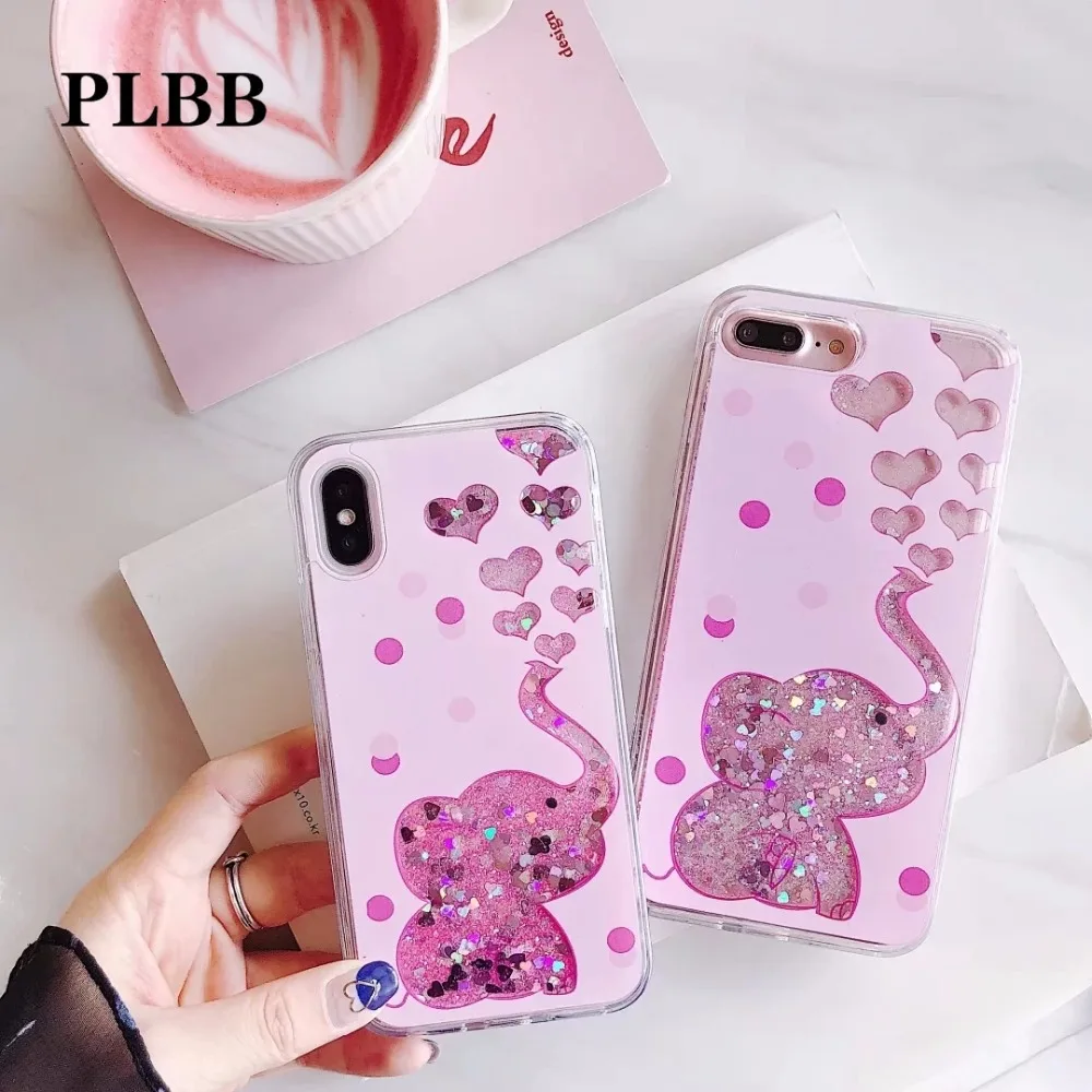 PLBB Fashion Girls Liquid Quicksand Case for iPhone X 6 6S 7 8 Plus Bling Star Sequin Cute Elephant Love Heart Soft Phone Cover
PLBB Fashion Girls Liquid Quicksand Case for iPhone X 6 6S 7 8 Plus Bling Star Sequin Cute Elephant Love Heart Soft Phone Cover