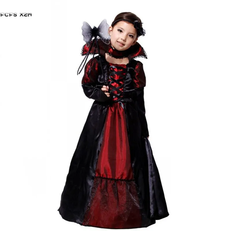 Girls Queen Princess Cosplays Halloween Vampire Costumes Children' day Stage play Carnival Purim Masquerade masked party dress
Girls Queen Princess Cosplays Halloween Vampire Costumes Children' day Stage play Carnival Purim Masquerade masked party dress