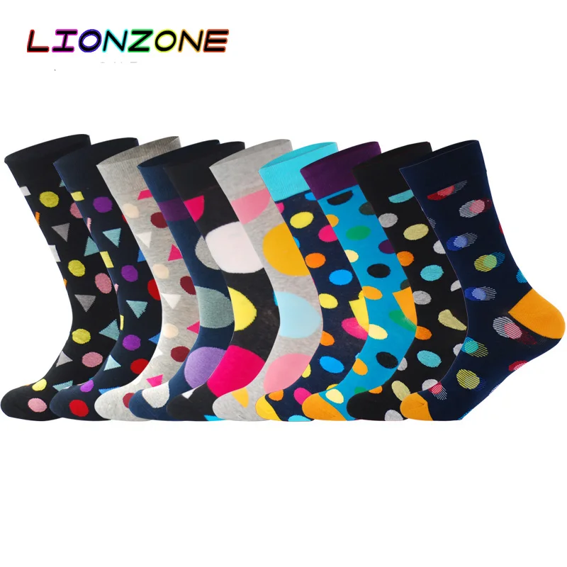LIONZONE Men 2018 British Casual Happy-socks Polka Dot Design Gay Fetish Luxury Socks Man Socks Cotton High Quality
LIONZONE Men 2018 British Casual Happy-socks Polka Dot Design Gay Fetish Luxury Socks Man Socks Cotton High Quality