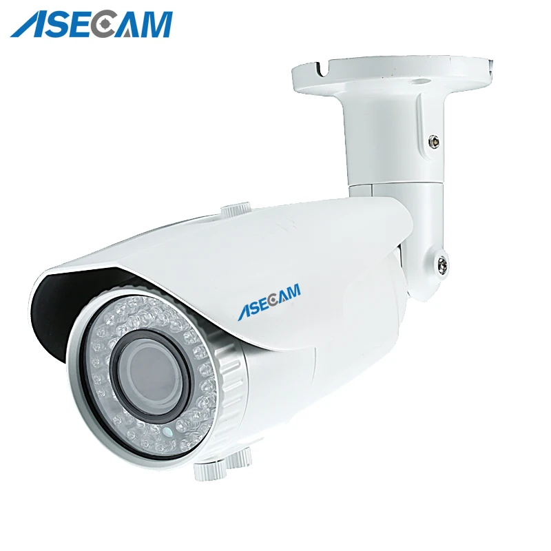 

New Zoom IP Camera 1080P h.265 Varifocal Atuo 2.8-12mm Lens IMX323 POE Onvif White Bullet Waterproof Street Surveillance Camera