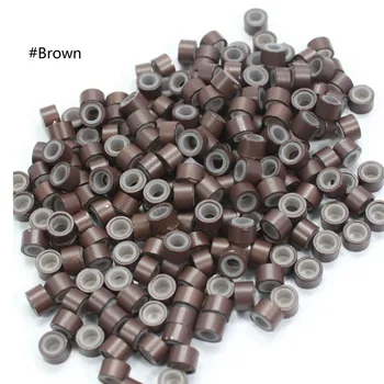 Anmas Rucci 500pcs Hair Extensions Silicone Lined Micro Link Ring Beads Crimp Color Bead Hair Care Styling Tools Accessories
Anmas Rucci 500pcs Hair Extensions Silicone Lined Micro Link Ring Beads Crimp Color Bead Hair Care Styling Tools Accessories
