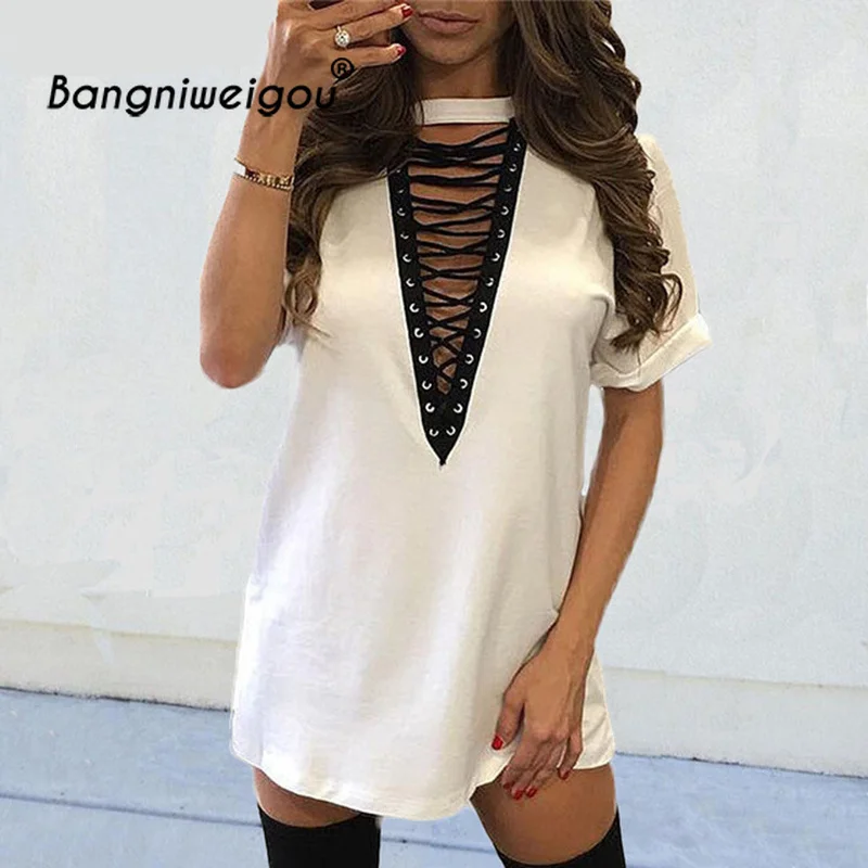 2018 plus size tshirt dress summer women mini t shirt tie-up dress white bodycon sexy club tshirt tops tee vestidos de festa XXL
2018 plus size tshirt dress summer women mini t shirt tie-up dress white bodycon sexy club tshirt tops tee vestidos de festa XXL