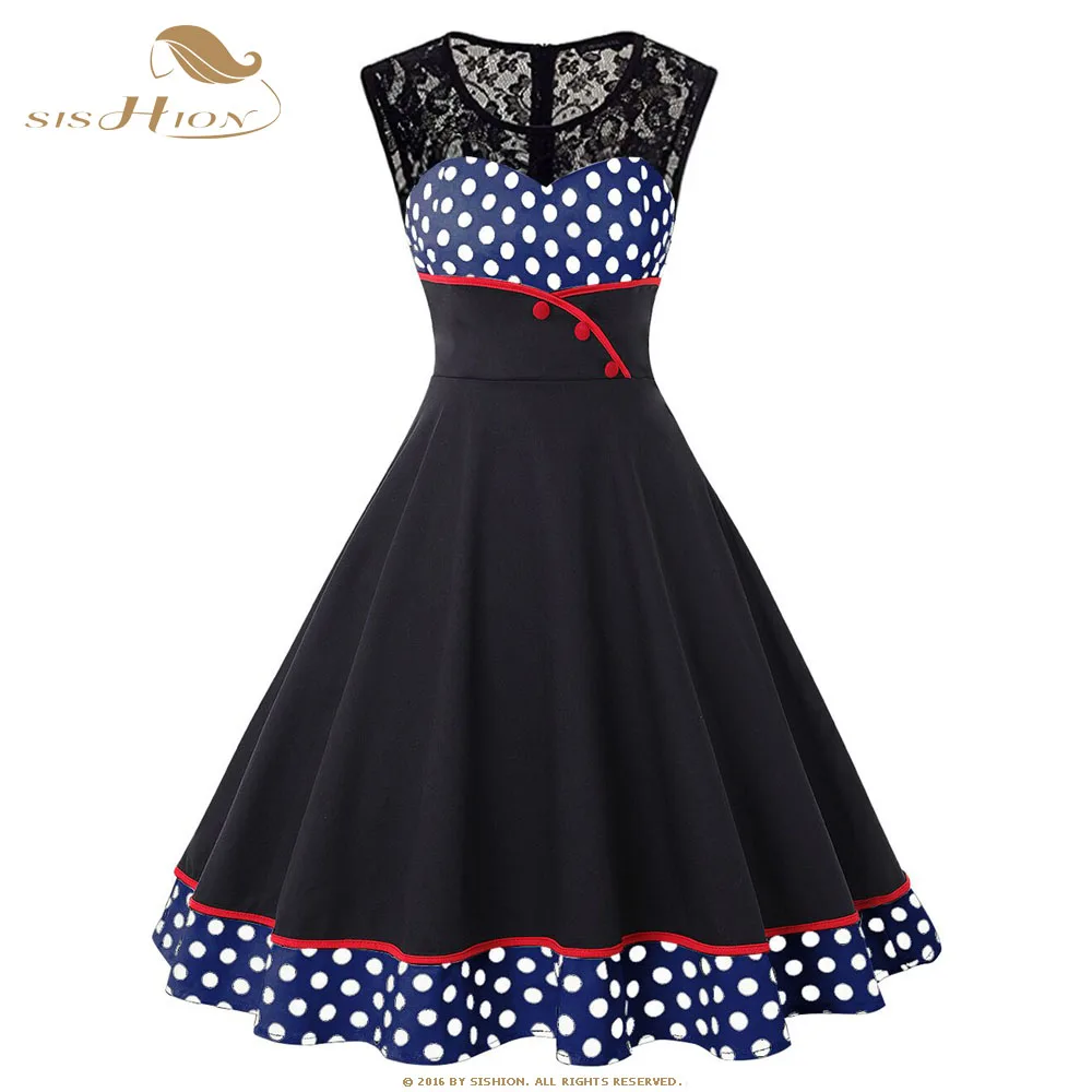 SISHION 2019 Women Summer Dress SM526 Lace Polka Dot 3XL 4XL Plus Size A line Inspired Vintage Swing Dresses Clothes
SISHION 2019 Women Summer Dress SM526 Lace Polka Dot 3XL 4XL Plus Size A line Inspired Vintage Swing Dresses Clothes