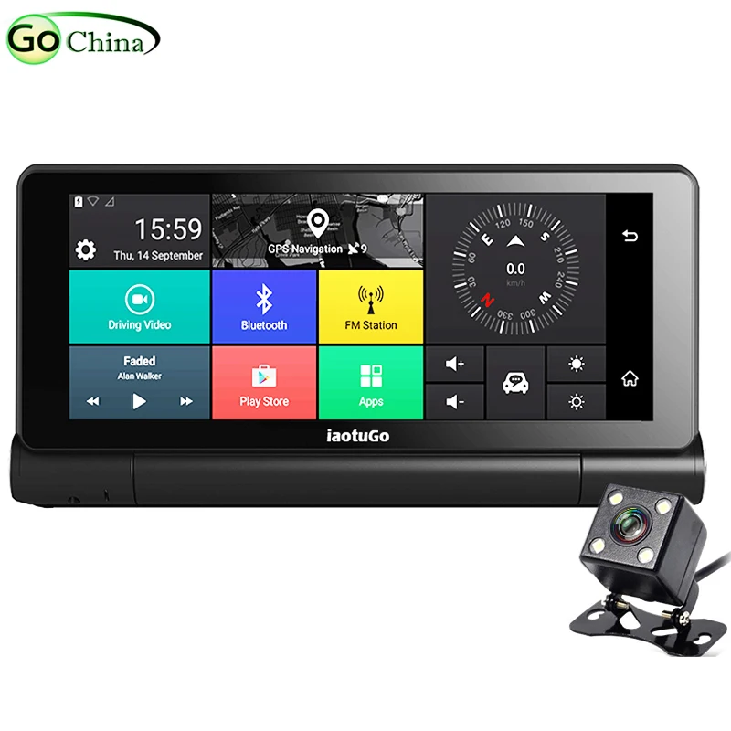 iaotuGo Android 5.0 Car GPS DVR 4G Center Console Navigator 1280*480 Bluetooth WIFI AVIN 1080P Recorder With Dual Camera
iaotuGo Android 5.0 Car GPS DVR 4G Center Console Navigator 1280*480 Bluetooth WIFI AVIN 1080P Recorder With Dual Camera