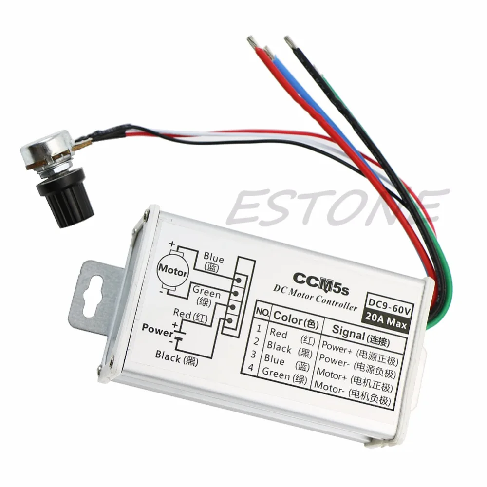 25KHz 9V 12V 24V 48V 60V 20A DC Motor Speed Controller Regulator Driver PWM - L057 New hot
25KHz 9V 12V 24V 48V 60V 20A DC Motor Speed Controller Regulator Driver PWM - L057 New hot