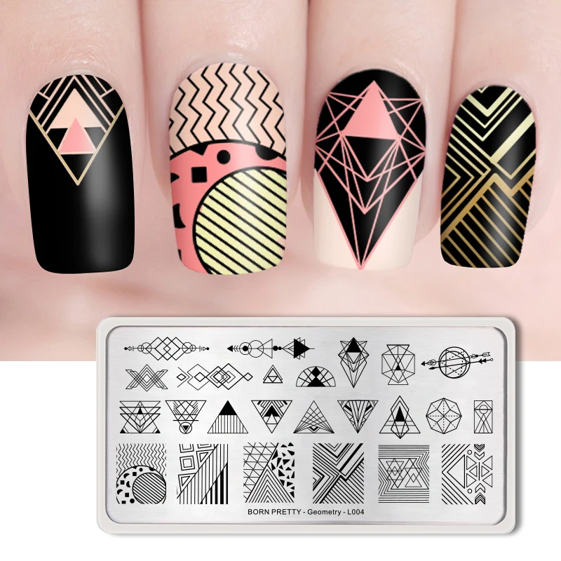 BORN PRETTY 1 PC Rectangle Nail Stamping Plates Geometry Pattern Nail Art Image Template For DIY Nail Stamping Tool
BORN PRETTY 1 PC Rectangle Nail Stamping Plates Geometry Pattern Nail Art Image Template For DIY Nail Stamping Tool