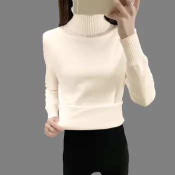 Turtleneck Plus Velvet Thick Knit 2018 Autumn Winter New Long Sleeve Solid Color Slim Women Warm Short Pullover Sweater LQ501
Turtleneck Plus Velvet Thick Knit 2018 Autumn Winter New Long Sleeve Solid Color Slim Women Warm Short Pullover Sweater LQ501