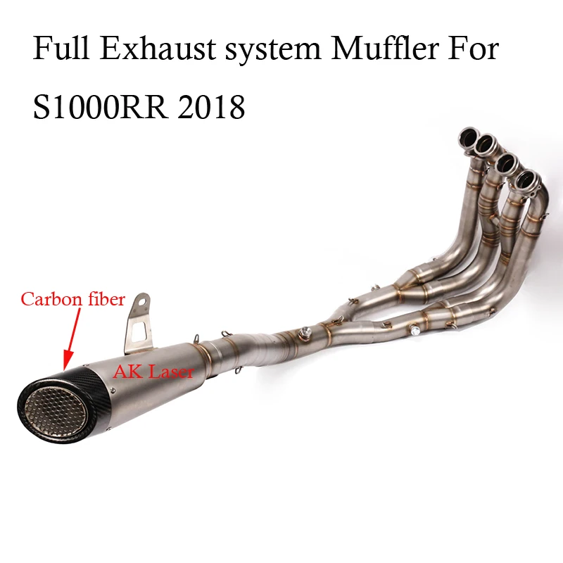 Full Exhaust Motorcycle System Carbon Fiber+stainless Steel with Front Middle Link Pipe For BMW S1000RR Slip On
Full Exhaust Motorcycle System Carbon Fiber+stainless Steel with Front Middle Link Pipe For BMW S1000RR Slip On
