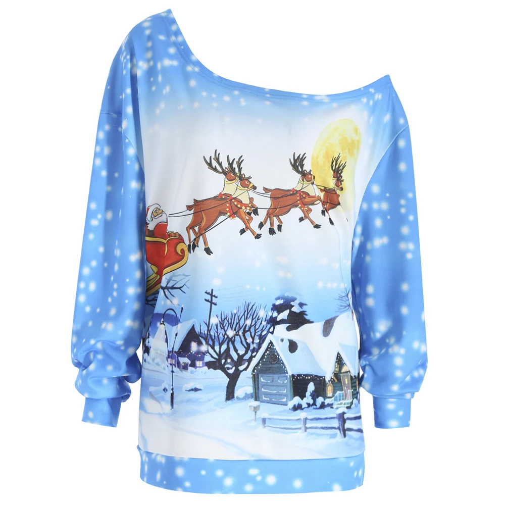 Wipalo Women Plus Size Christmas Printed Sweatshirt Autumn Winter Casual Loose Cute Snowman Skew Neck Sweatshirt 5XL Pullover
Wipalo Women Plus Size Christmas Printed Sweatshirt Autumn Winter Casual Loose Cute Snowman Skew Neck Sweatshirt 5XL Pullover