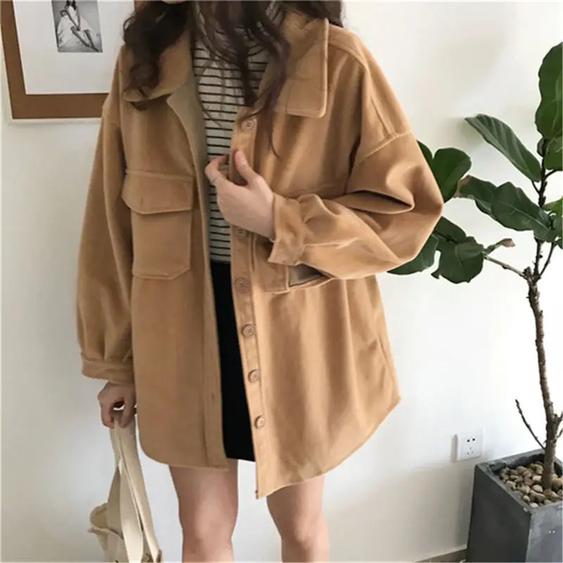 2019 Sweet Women Autumn Winter Fashion Solid Wild Loose Preppy Style Casual Slim Pockets Comfortable Female Outwear Coat
2019 Sweet Women Autumn Winter Fashion Solid Wild Loose Preppy Style Casual Slim Pockets Comfortable Female Outwear Coat