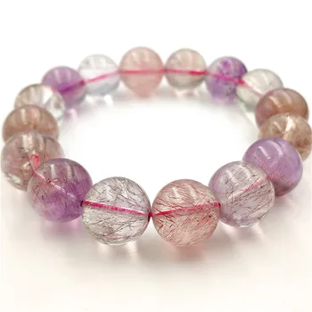 13mm Natural Super 7 Melody Seven Rutilated Quartz Fashion Bracelet Women Love Crystal Round Beads Trendy Charms Jewelry AAAAA
13mm Natural Super 7 Melody Seven Rutilated Quartz Fashion Bracelet Women Love Crystal Round Beads Trendy Charms Jewelry AAAAA