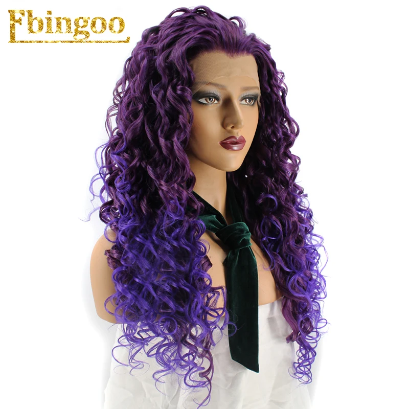 Ebingoo High Temperature Fiber Perruque Peruca Long Purple Mixed Curly Synthetic Lace Front Wig Full Hair Wigs For Black Women
Ebingoo High Temperature Fiber Perruque Peruca Long Purple Mixed Curly Synthetic Lace Front Wig Full Hair Wigs For Black Women