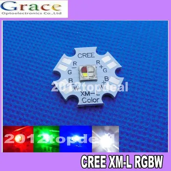 10pcs Cree XLamp XM-L RGBW RGB White Color 12w LED Emitter 4-led 20mm Star PCB Board
10pcs Cree XLamp XM-L RGBW RGB White Color 12w LED Emitter 4-led 20mm Star PCB Board