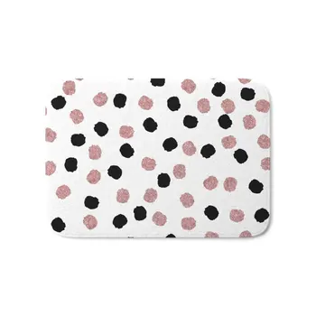 Modern Rose Gold Black Abstract Brush Polka Dots Bath Mat Water Absorption Carpets Living Room Dust Proof Mats Home Decor
Modern Rose Gold Black Abstract Brush Polka Dots Bath Mat Water Absorption Carpets Living Room Dust Proof Mats Home Decor