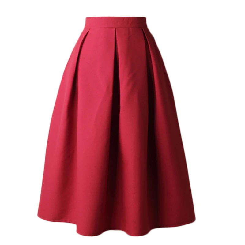 2018 Basic Solid Summer Pleated Midi Skirts Womens High Waist Black Ball Gown Vintage Female Work Wear Female Skirts Saia S8531
2018 Basic Solid Summer Pleated Midi Skirts Womens High Waist Black Ball Gown Vintage Female Work Wear Female Skirts Saia S8531