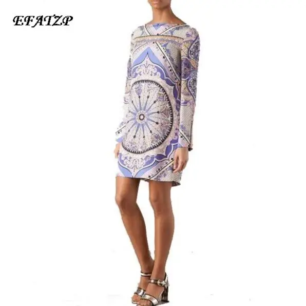 EFATZP 2022 Autumn Dress Ladies' Geometric Print Long Sleeve Casual Stretch Day Dress Jersey Silk Dress
EFATZP 2022 Autumn Dress Ladies' Geometric Print Long Sleeve Casual Stretch Day Dress Jersey Silk Dress