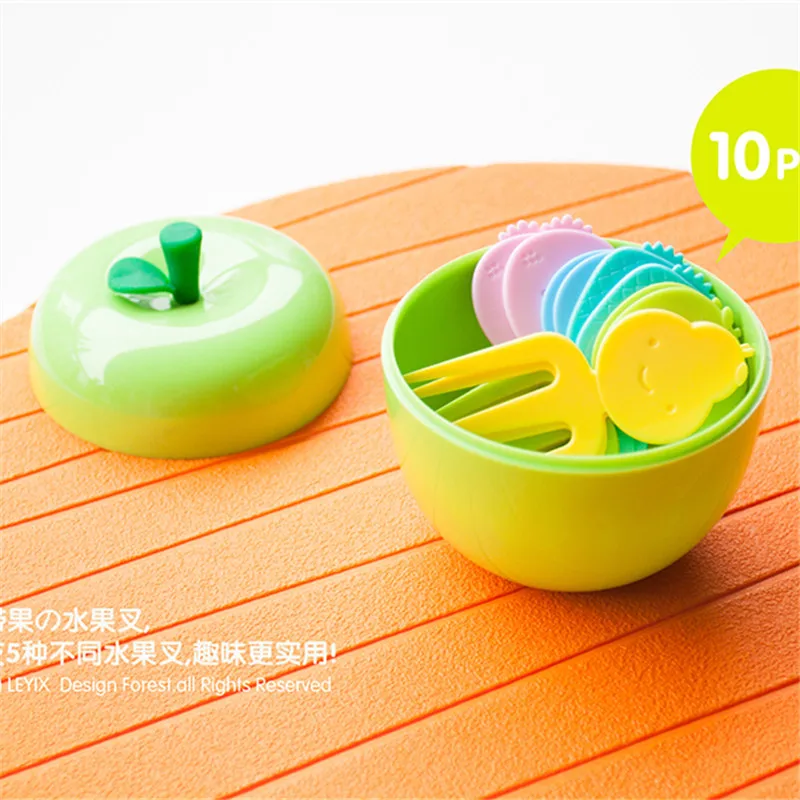 New Design Apple Shape Fruit Fork Set with Stand Container Kids Plastic Cake Dessert Forks Picker Toothpicks Tableware
New Design Apple Shape Fruit Fork Set with Stand Container Kids Plastic Cake Dessert Forks Picker Toothpicks Tableware