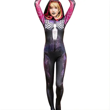 Gwenom Cosplay Costume Woman Venom Symbiote Spider Gwen Stacy Spiderman Superhero Costume 3D Printed Fullbody Zentai Suit
Gwenom Cosplay Costume Woman Venom Symbiote Spider Gwen Stacy Spiderman Superhero Costume 3D Printed Fullbody Zentai Suit