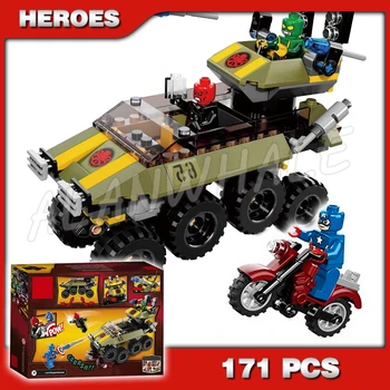 171pcs Super heroes Avengers Captain America vs. Hydra Motorbike 10238 Model Building blocks Figures toys Compatible with Lago
171pcs Super heroes Avengers Captain America vs. Hydra Motorbike 10238 Model Building blocks Figures toys Compatible with Lago