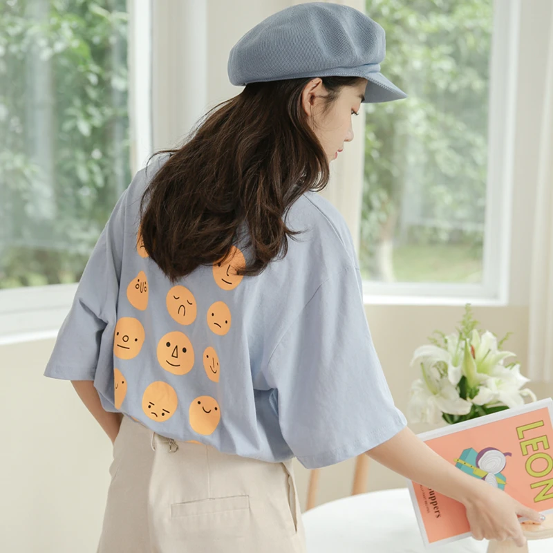 2019 New Cute Funny Cartoon Printed Short Sleeve Tshirt Women Summer Casual Loose T Shirt Korean Harajuku Clothes
2019 New Cute Funny Cartoon Printed Short Sleeve Tshirt Women Summer Casual Loose T Shirt Korean Harajuku Clothes