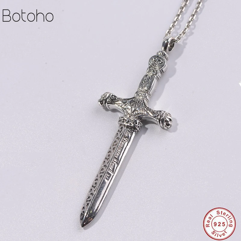 925 Silver Cross Pendant 100% Pure S925 Solid Thai Silver sword Pendants for Men Jewelry Making Double-sided sword shape silver
925 Silver Cross Pendant 100% Pure S925 Solid Thai Silver sword Pendants for Men Jewelry Making Double-sided sword shape silver