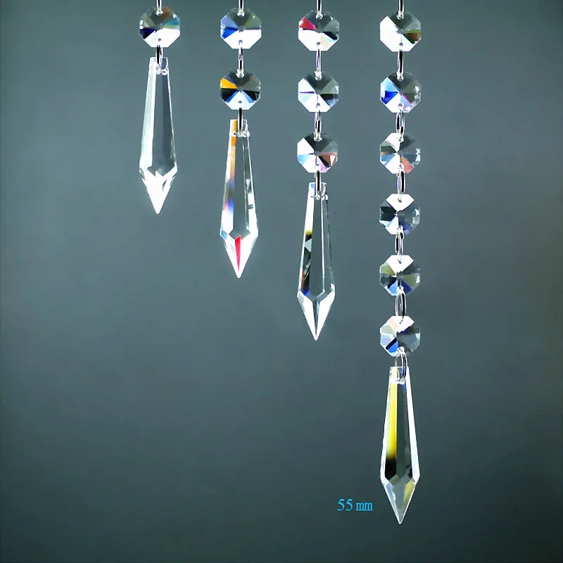 20pcs High Quality Clear K9 14mm Crystal Octagon Chandelier Beads With 55mm Icicle Prism Crystal Chandelier Pendants
20pcs High Quality Clear K9 14mm Crystal Octagon Chandelier Beads With 55mm Icicle Prism Crystal Chandelier Pendants