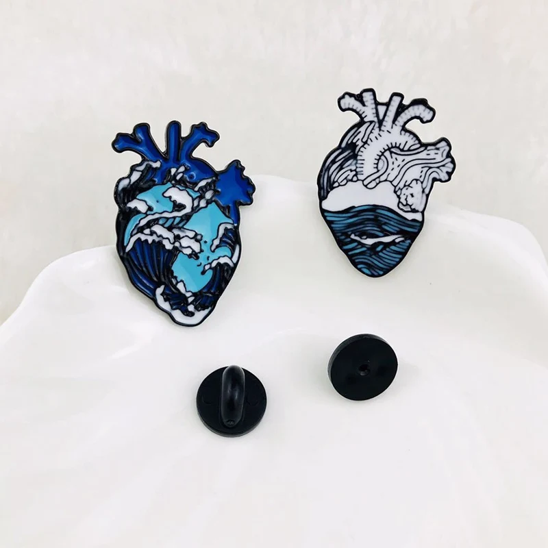 2019 Ocean Wave And Whale Pin Blue Human Heart Lapel Pins Anatomical Heart Enamel Pin Heart Anatomy Badges
2019 Ocean Wave And Whale Pin Blue Human Heart Lapel Pins Anatomical Heart Enamel Pin Heart Anatomy Badges