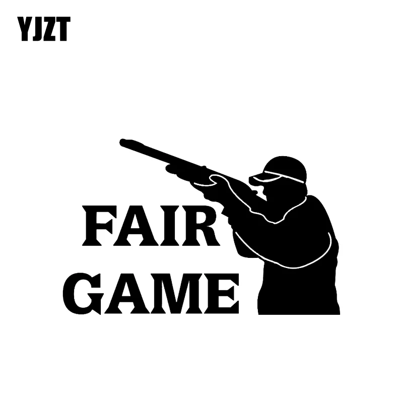 YJZT 15.1*9.7CM Cartoon Interesting FAIR GAME Gun Graphic Car Sticker Vinyl Decoration C12-0359
YJZT 15.1*9.7CM Cartoon Interesting FAIR GAME Gun Graphic Car Sticker Vinyl Decoration C12-0359