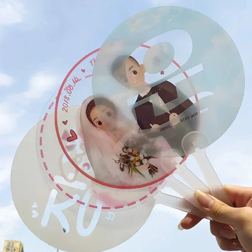 Customized Logo Printing 500pcs/lot Advertising Transparent Plastic Hand Fan for Promotion Cool PP Hand fan for Wedding Gift
Customized Logo Printing 500pcs/lot Advertising Transparent Plastic Hand Fan for Promotion Cool PP Hand fan for Wedding Gift