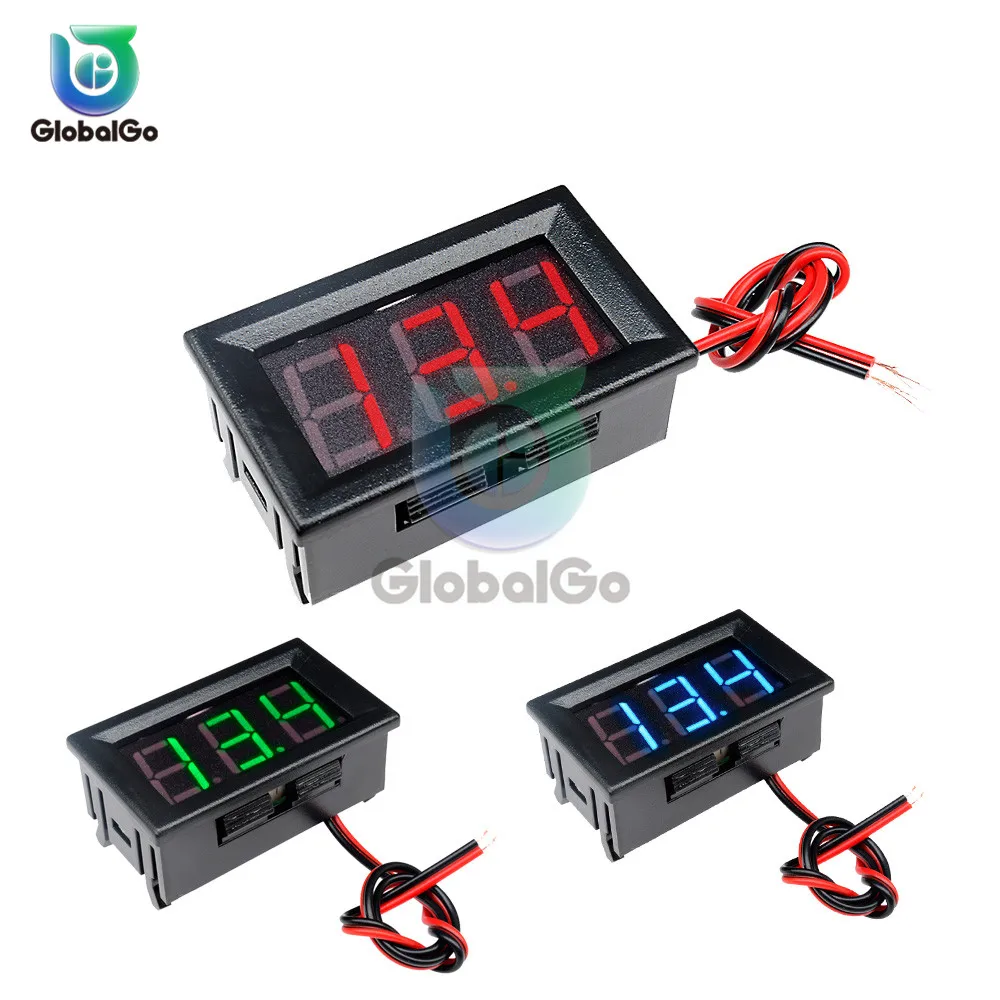 0 56 дюймов DC Цифровой вольтметр DC4.5V 30V Мини цифровой напряжение Панель метр 6 в 12 В