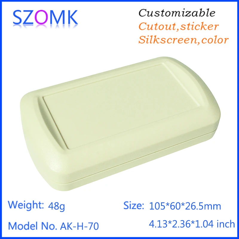 one piece 105*60*26.5mm handheld plastic box for electronics project for pcb design junction box
one piece 105*60*26.5mm handheld plastic box for electronics project for pcb design junction box