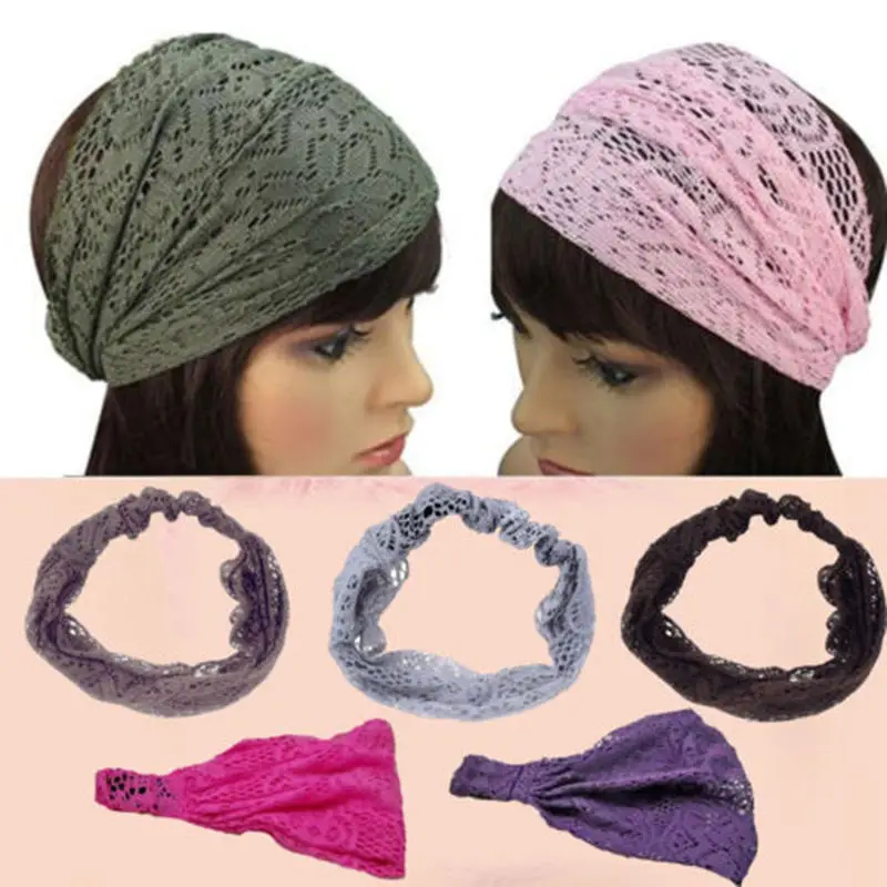 Hot Fashion Lady Girls 1Pc Chic Fashion Women Girls Bandanas Turban Lace Hair Head Wraps Wide Headband in Spring
Hot Fashion Lady Girls 1Pc Chic Fashion Women Girls Bandanas Turban Lace Hair Head Wraps Wide Headband in Spring