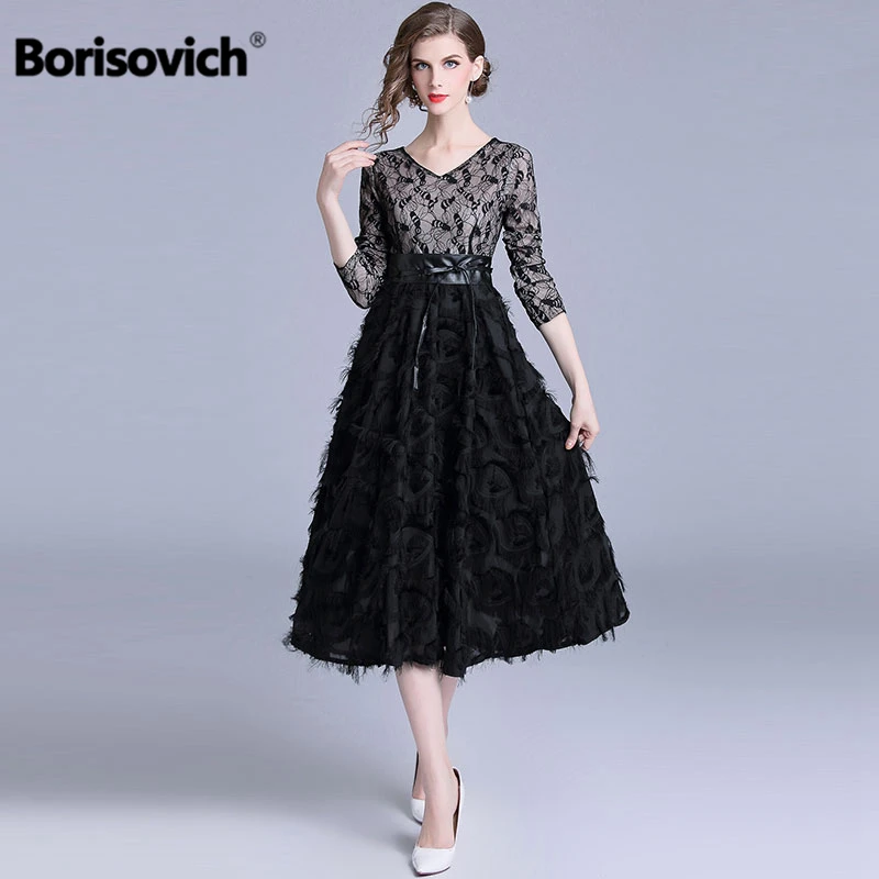 Borisovich Luxury Elegant Evening Party Dress New Brand 2018 Autumn Fashion V-neck Patchwork Lace Women Casual Long Dresses M861
Borisovich Luxury Elegant Evening Party Dress New Brand 2018 Autumn Fashion V-neck Patchwork Lace Women Casual Long Dresses M861