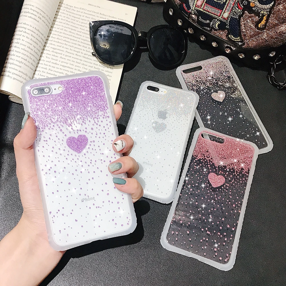 Glitter Transparent Case for iPhone 8plus Soft Bling Love Heart Cover X Xr 7plus for i Phone Xs 6s Clear Phone Shell for Girls
Glitter Transparent Case for iPhone 8plus Soft Bling Love Heart Cover X Xr 7plus for i Phone Xs 6s Clear Phone Shell for Girls