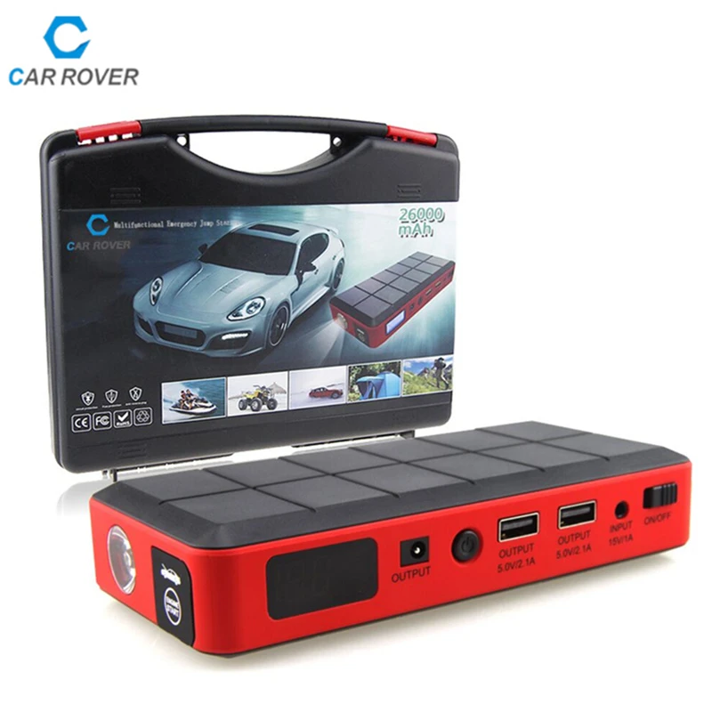 Car Rover Jump Starter 26000mAh Emergency Car Power Bank Car Jump Starter 12V Mini Portable Multifunctional for 3.0L Diesel
Car Rover Jump Starter 26000mAh Emergency Car Power Bank Car Jump Starter 12V Mini Portable Multifunctional for 3.0L Diesel