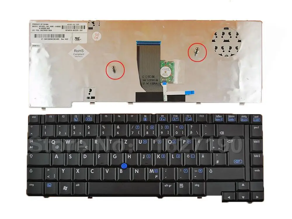 GR/German Keyboard Laptop for HP 8510W 8510P BLACK With Point stick New Laptop Keyboards With Free Shipping
GR/German Keyboard Laptop for HP 8510W 8510P BLACK With Point stick New Laptop Keyboards With Free Shipping
