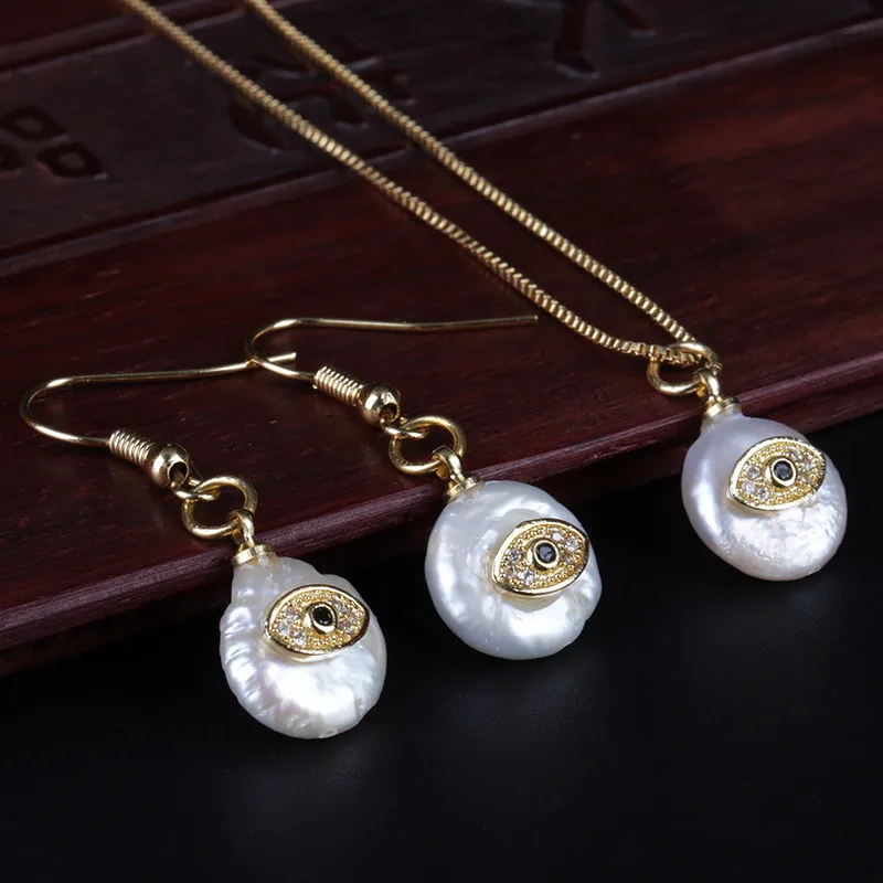 clear cz paved tiny gold evil eye charm beads coin freshwater pearl chic drop earring thin choker necklace jewelry set for women
clear cz paved tiny gold evil eye charm beads coin freshwater pearl chic drop earring thin choker necklace jewelry set for women
