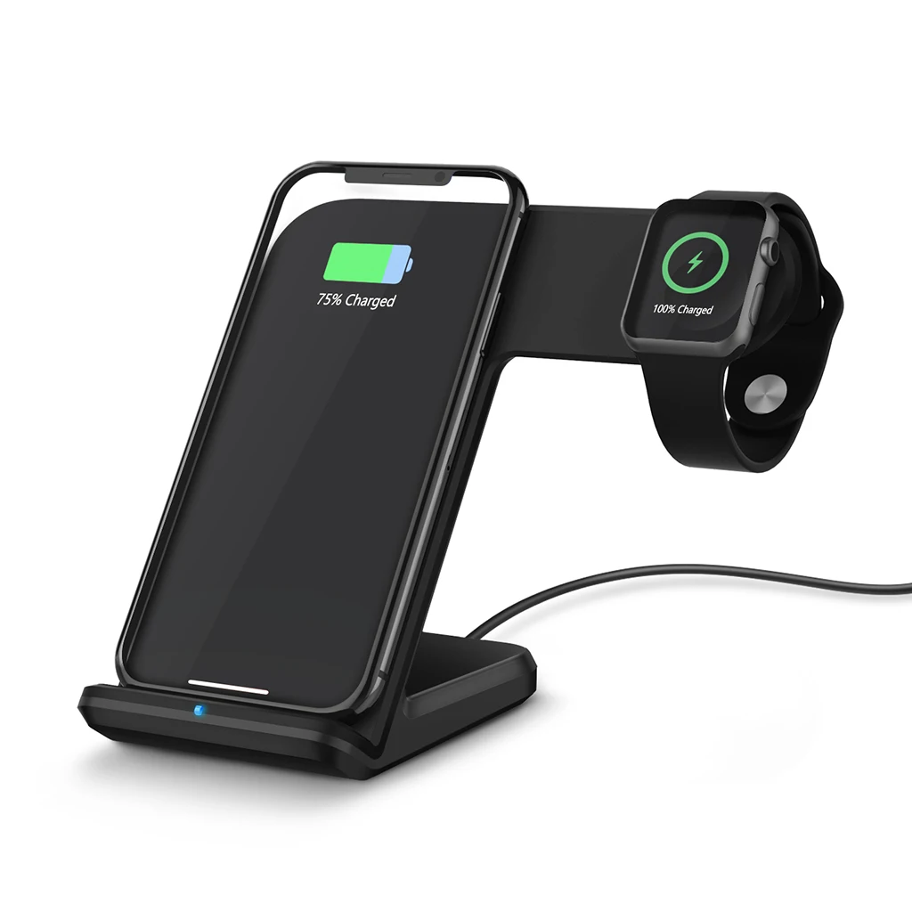 2 To 1 Wireless Charger phone holder stand For Apple Watch 2 3 iphone X XS MAX XR 8 Plus iwatch fast charging station
2 To 1 Wireless Charger phone holder stand For Apple Watch 2 3 iphone X XS MAX XR 8 Plus iwatch fast charging station