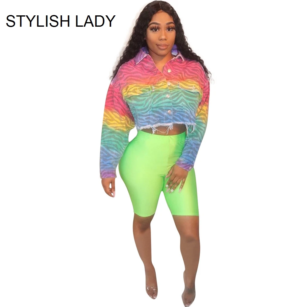 STYLISH LADY Tie Dye Gradient Print Crop Jacket 2019 Women Summer Long Sleeve Button Striped Short Streetwear Tops Jackets
STYLISH LADY Tie Dye Gradient Print Crop Jacket 2019 Women Summer Long Sleeve Button Striped Short Streetwear Tops Jackets